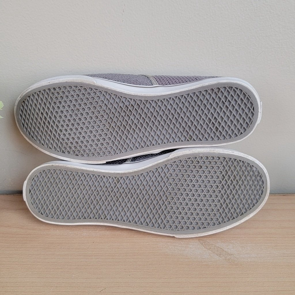 Vans Authentic Sequin Silver Lace Up Low Top Lo Pro Sneakers Shoes TB4R 6.5 - Picture 12 of 12